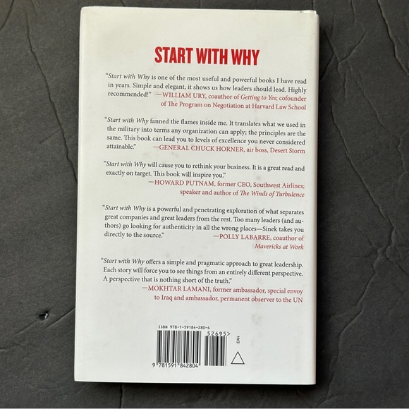 Start With Why by Simon Sinek | Self-Help, Business | Hardcover Book - Picture 2 of 12